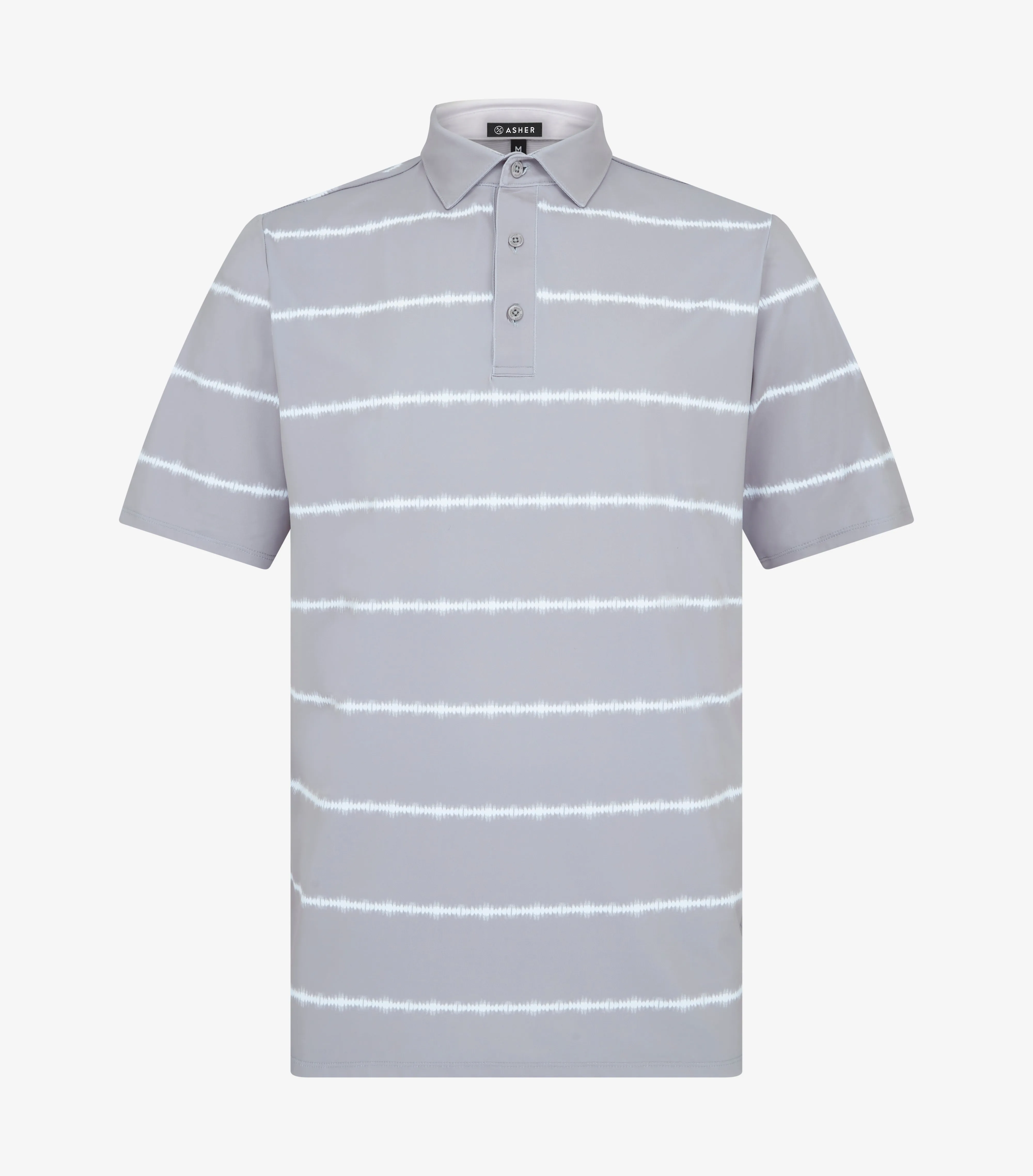 ASHER Shibori Stripe Polo