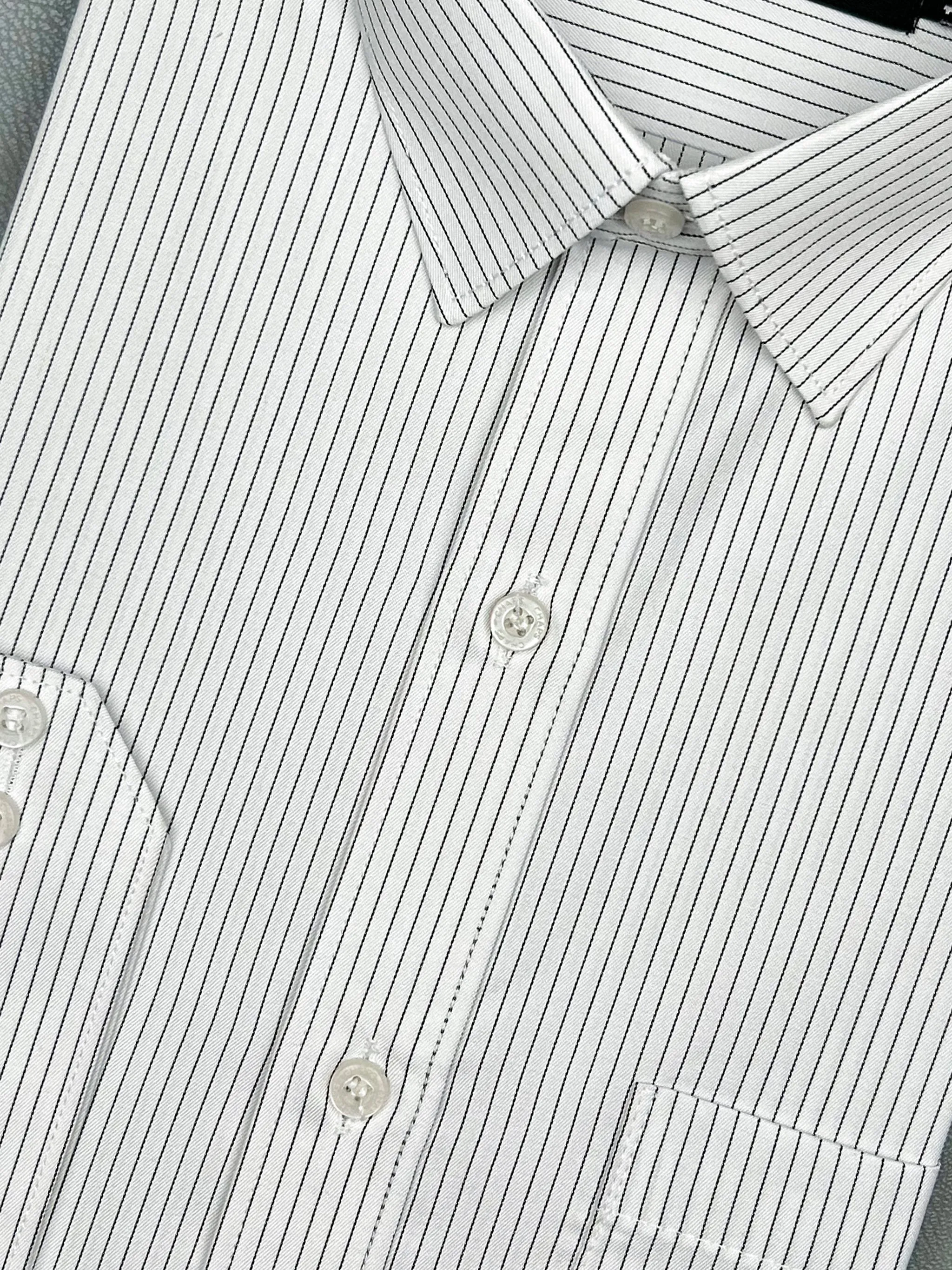 Black Lines Formal Dress Shirt For Men MFS152