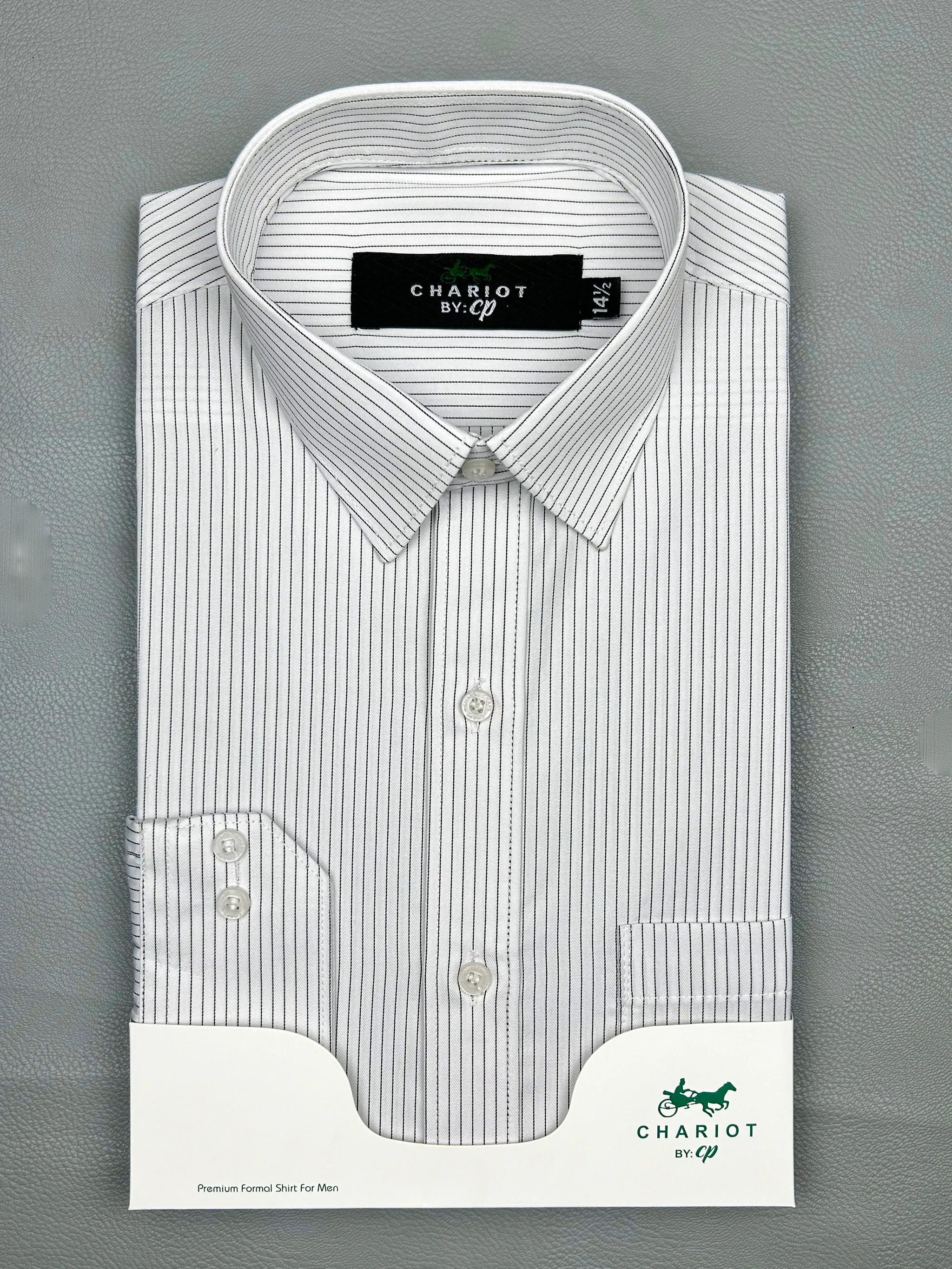 Black Lines Formal Dress Shirt For Men MFS152