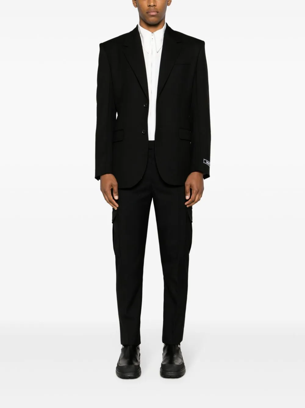 Black tailored design trousers