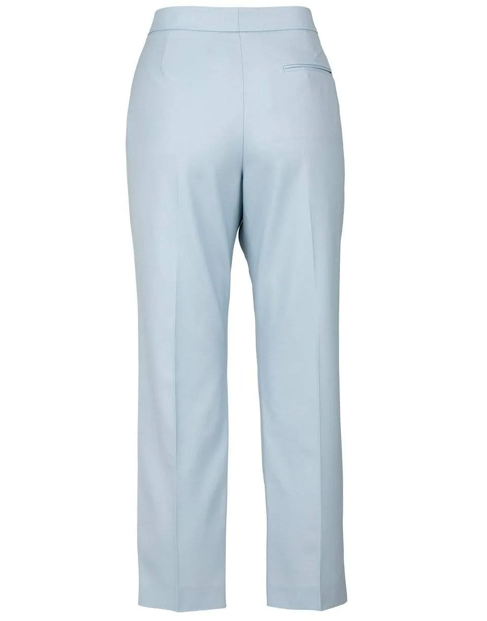 Blue Low Waist Tailored Trousers