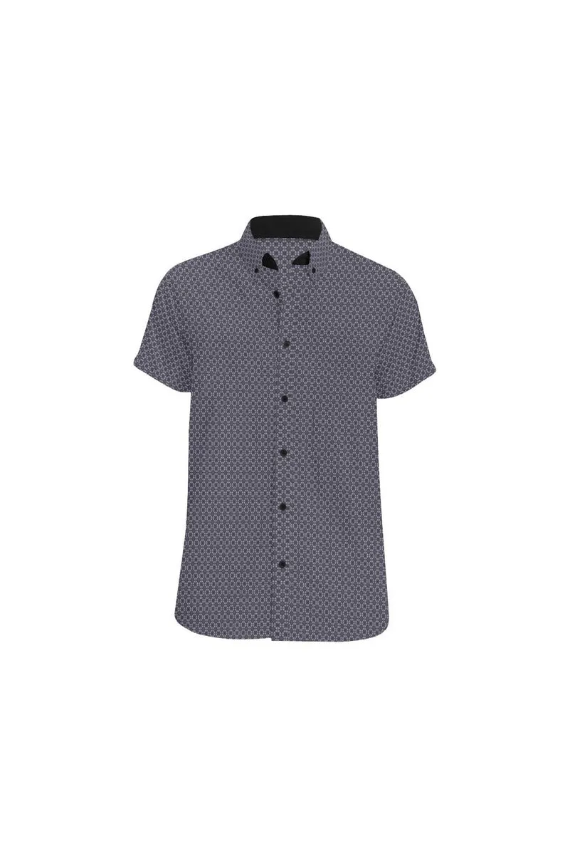 Blue Smoke Men's All Over Print Short Sleeve Shirt (Model T53)