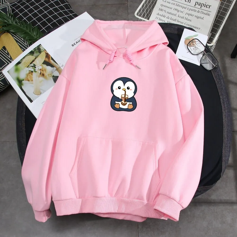 Boba Lovin Penguin Soft Hoodie