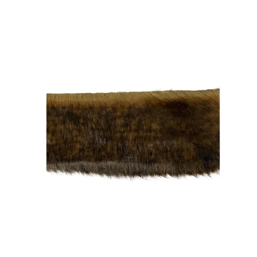 Caramel Brown Wolf Faux Fur Fabric