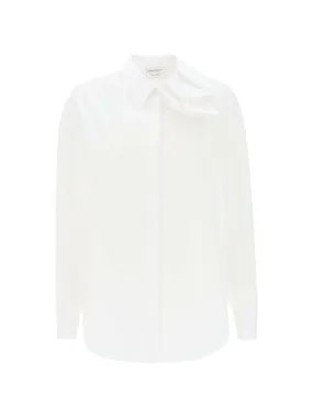 Collar Button-Up Cotton Shirt