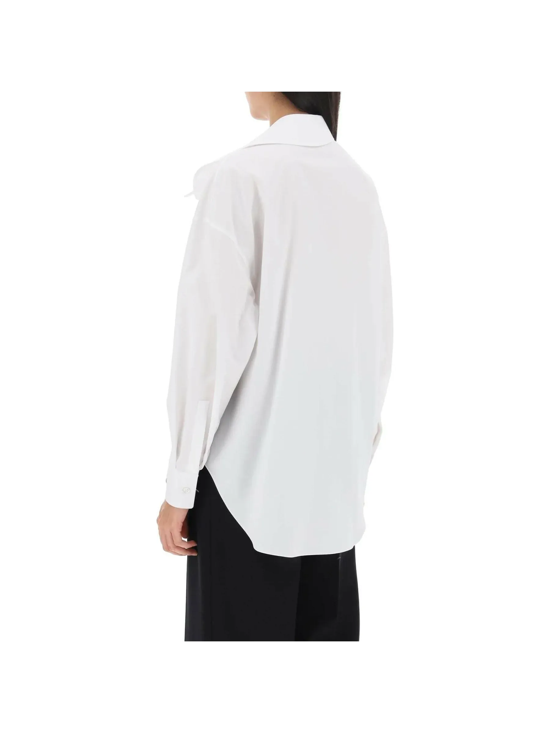 Collar Button-Up Cotton Shirt