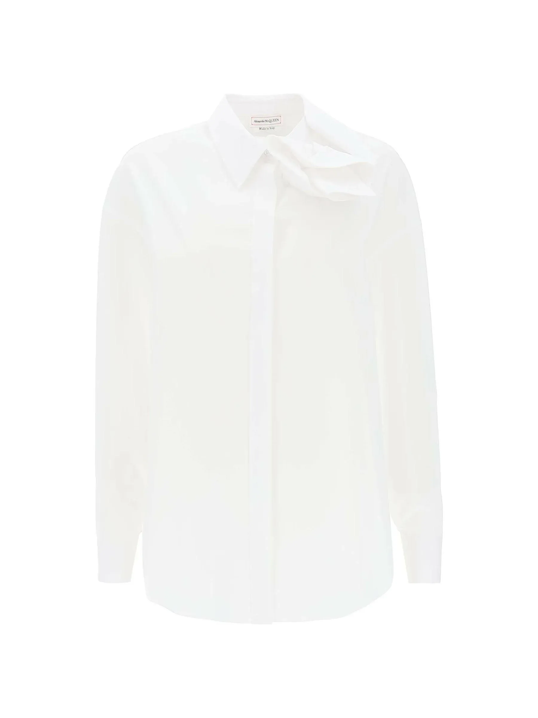 Collar Button-Up Cotton Shirt