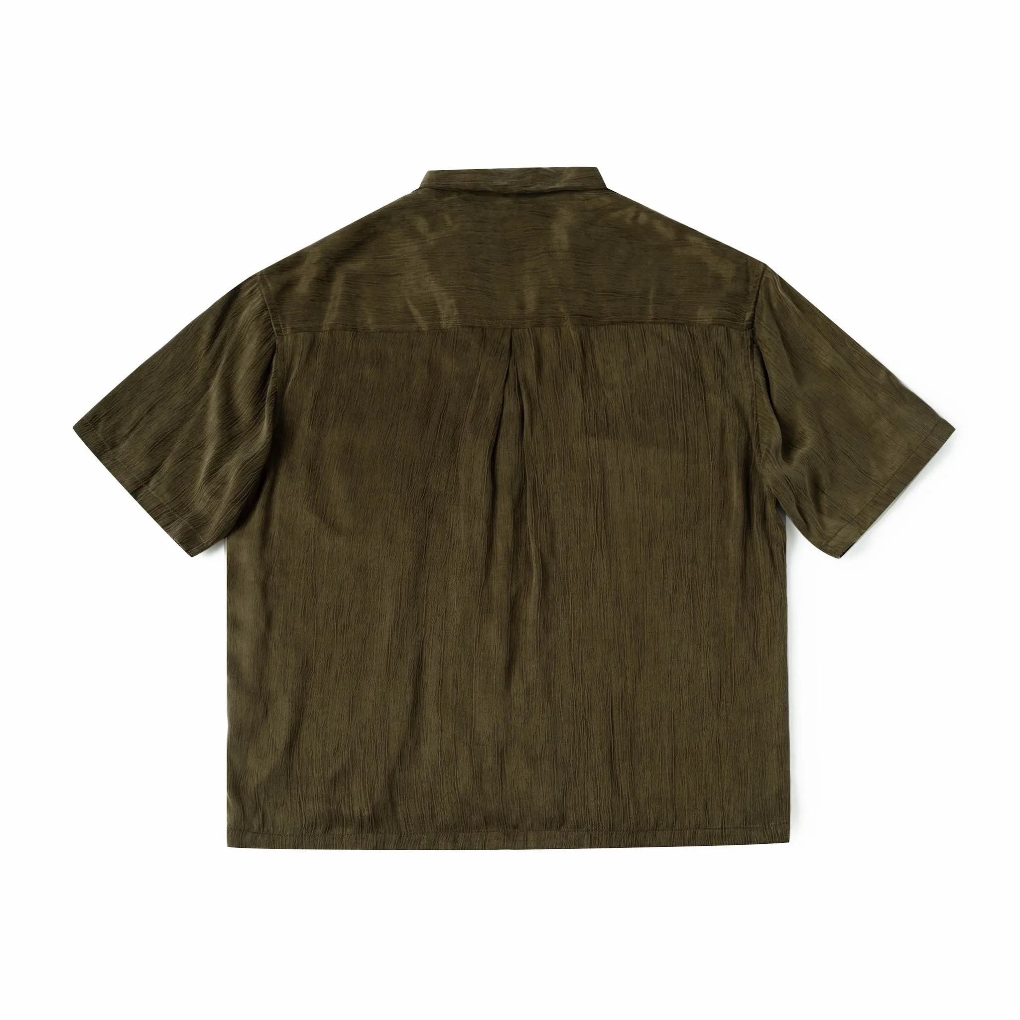 Cupro Button Up - Olive