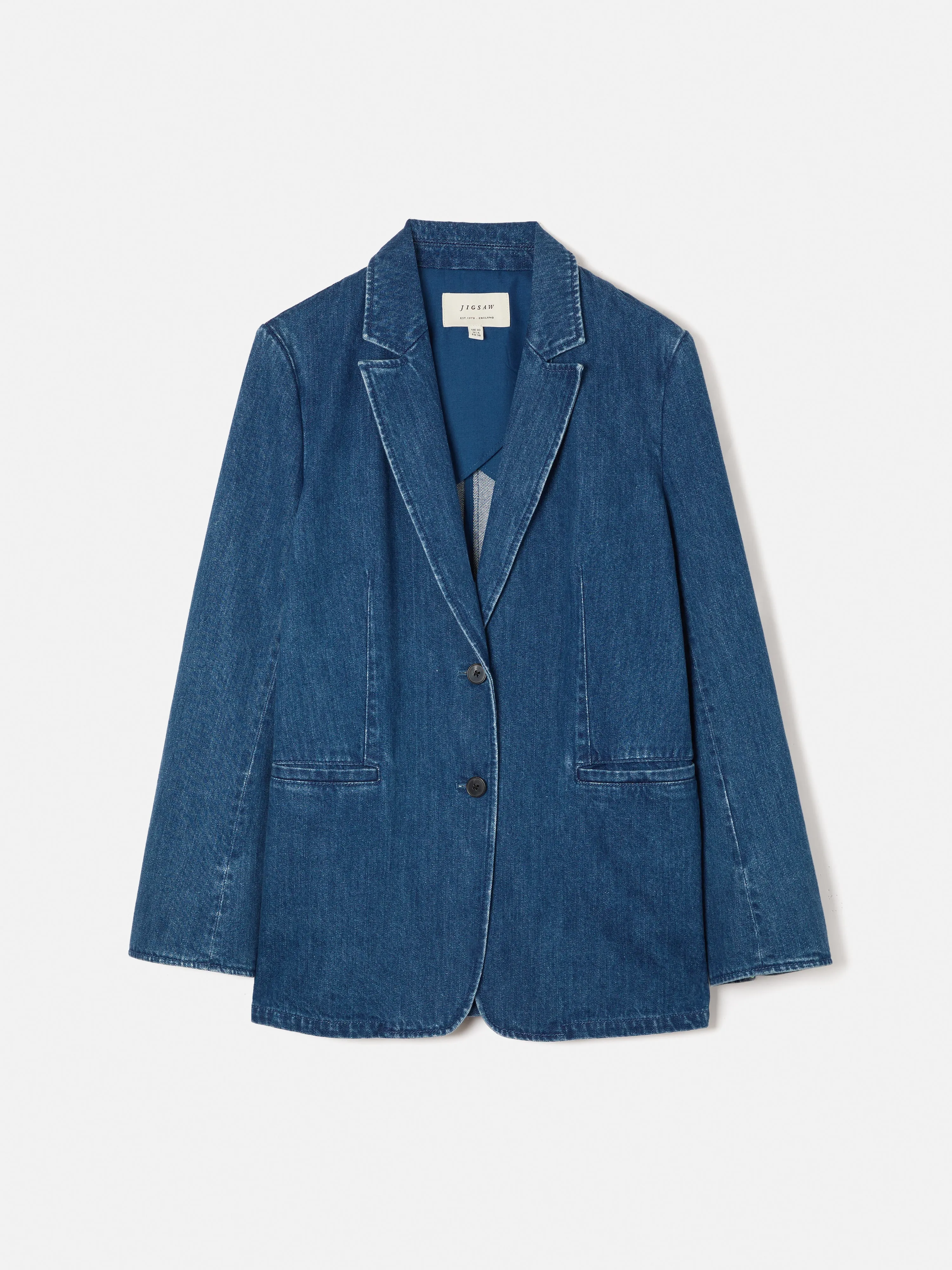 Denim Tailored Jacket | Indigo