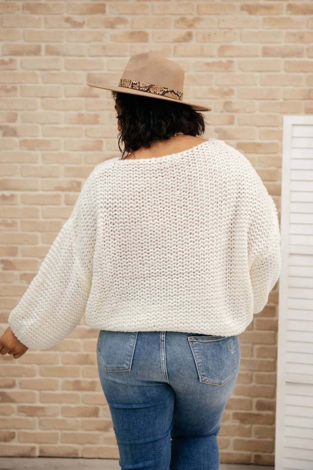 Edwin Chunky Knit Sweater in Ivory