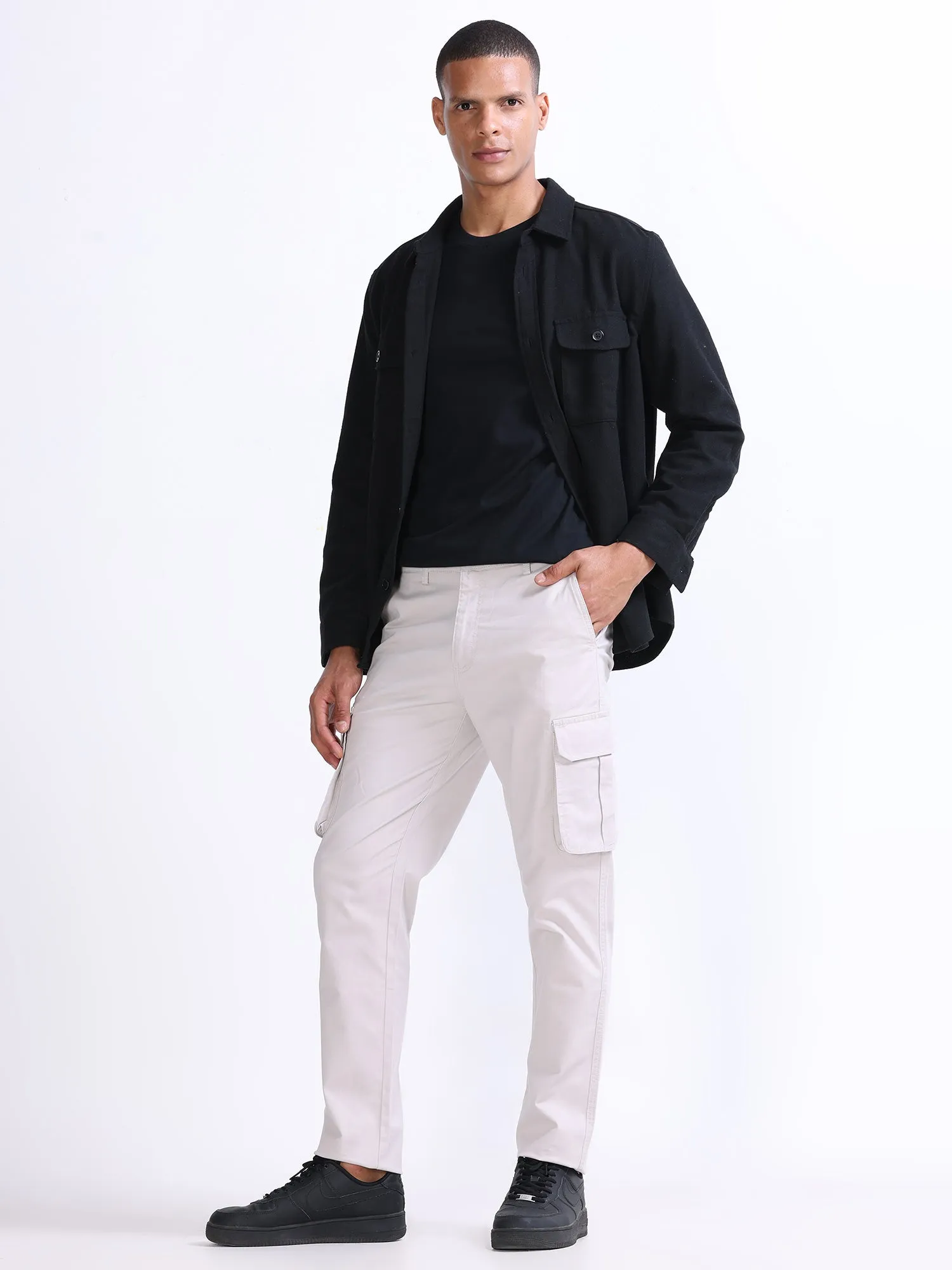 Fine Twill Ecru Elevated Cargo