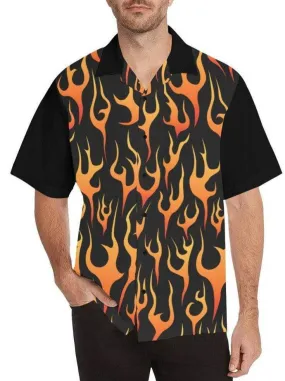 Flames Button Up Shirt