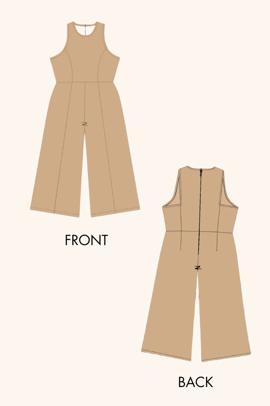 Formal Jumpsuit Sewing Pattern 'Vivian'