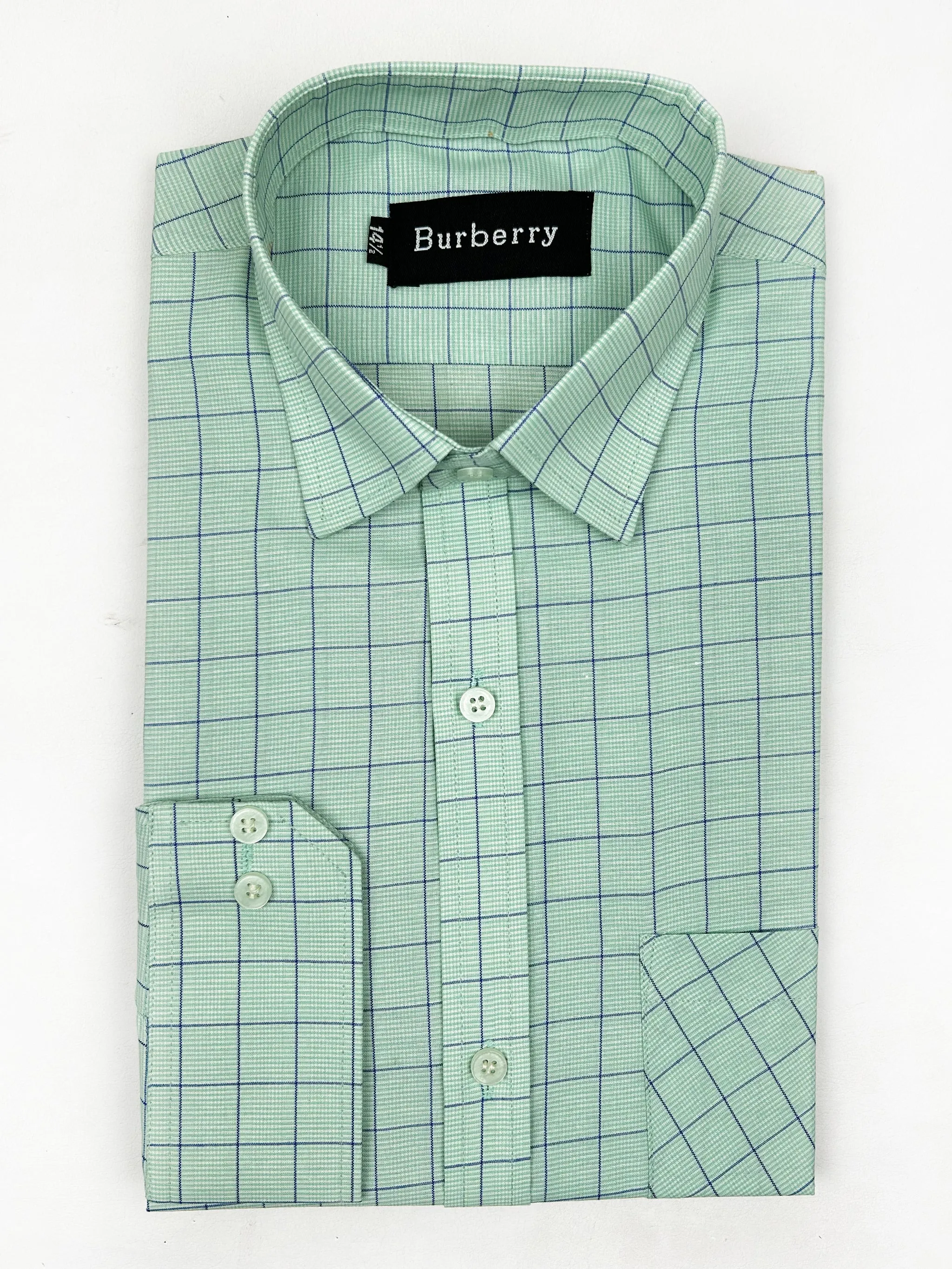 Green Formal Dress Shirt For Men MFS135