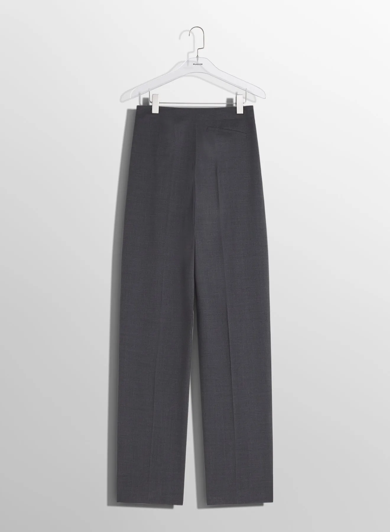 grey pierced loose tailored trousers