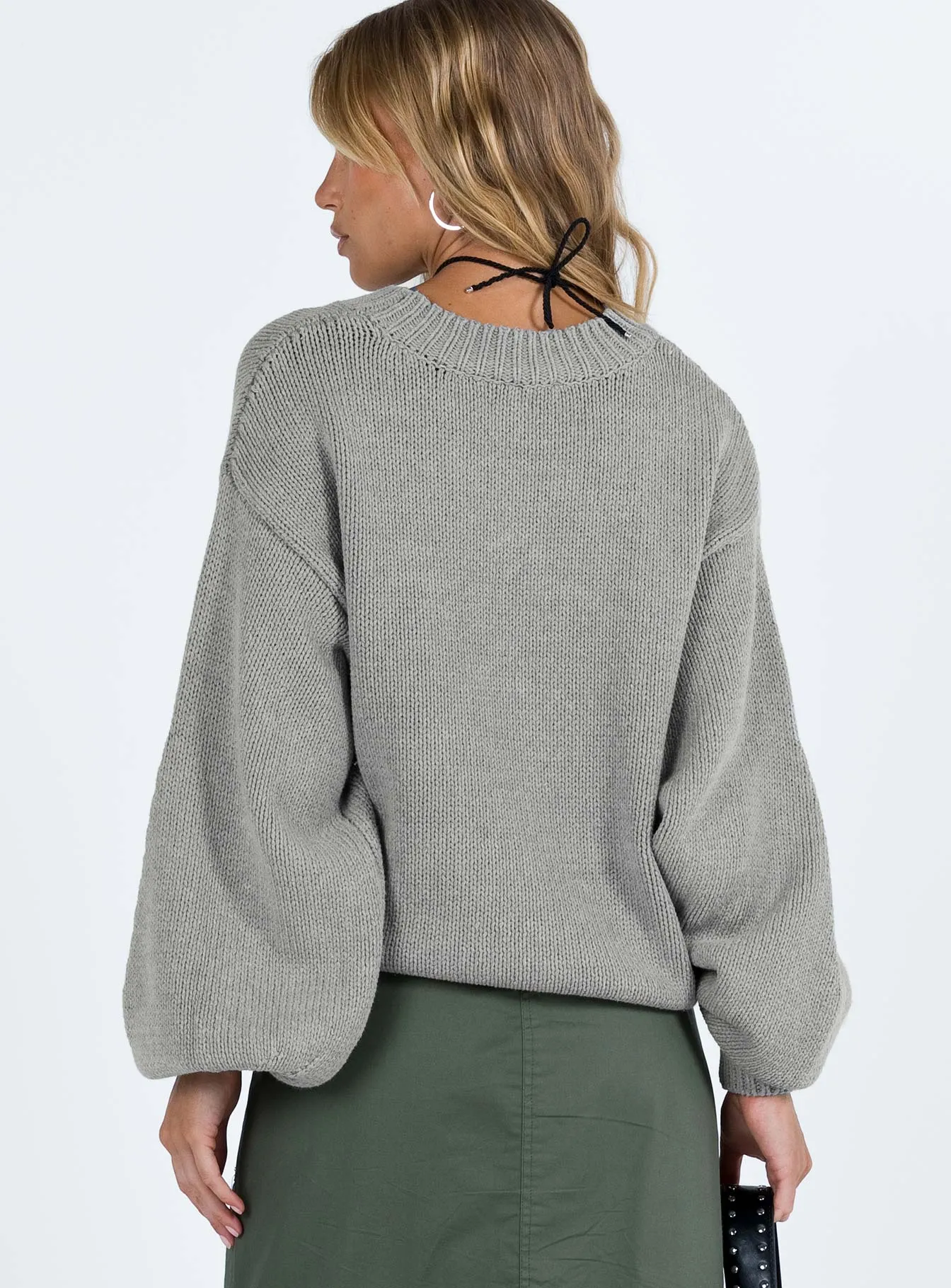 Harmony Knit Sweater Grey