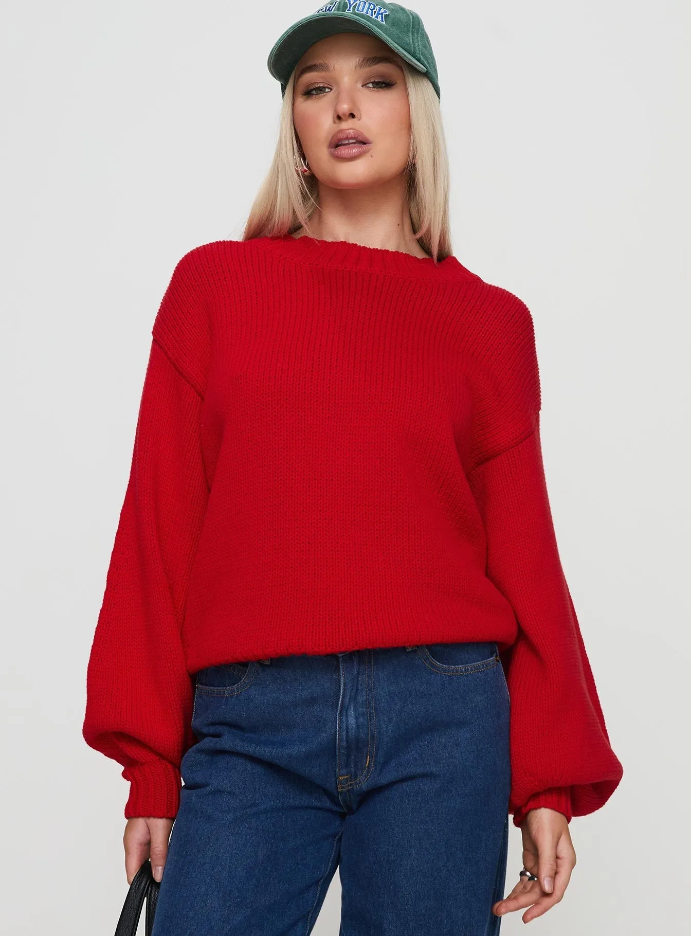 Harmony Sweater Red