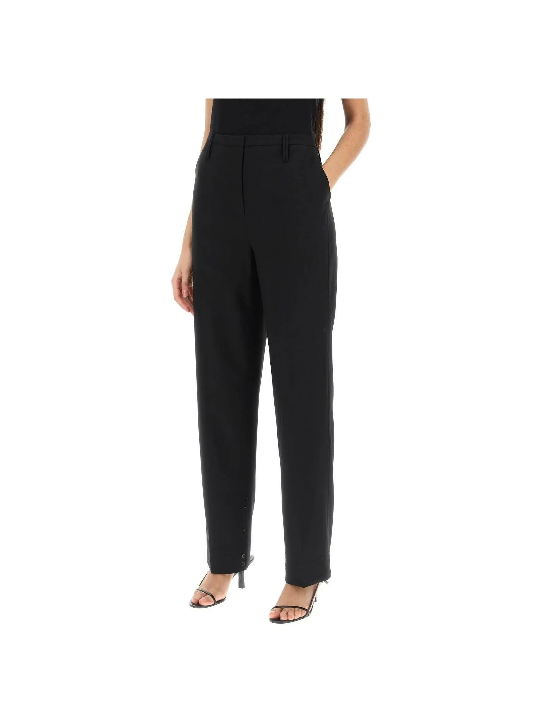 High-Waisted Tailored Trousers