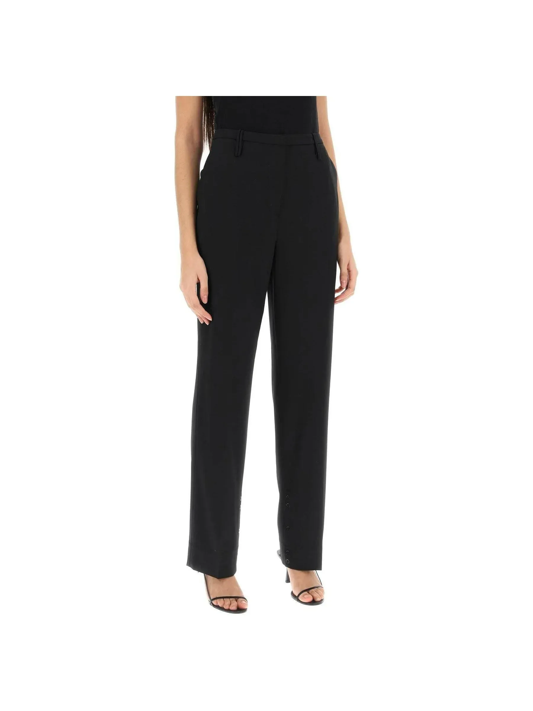 High-Waisted Tailored Trousers