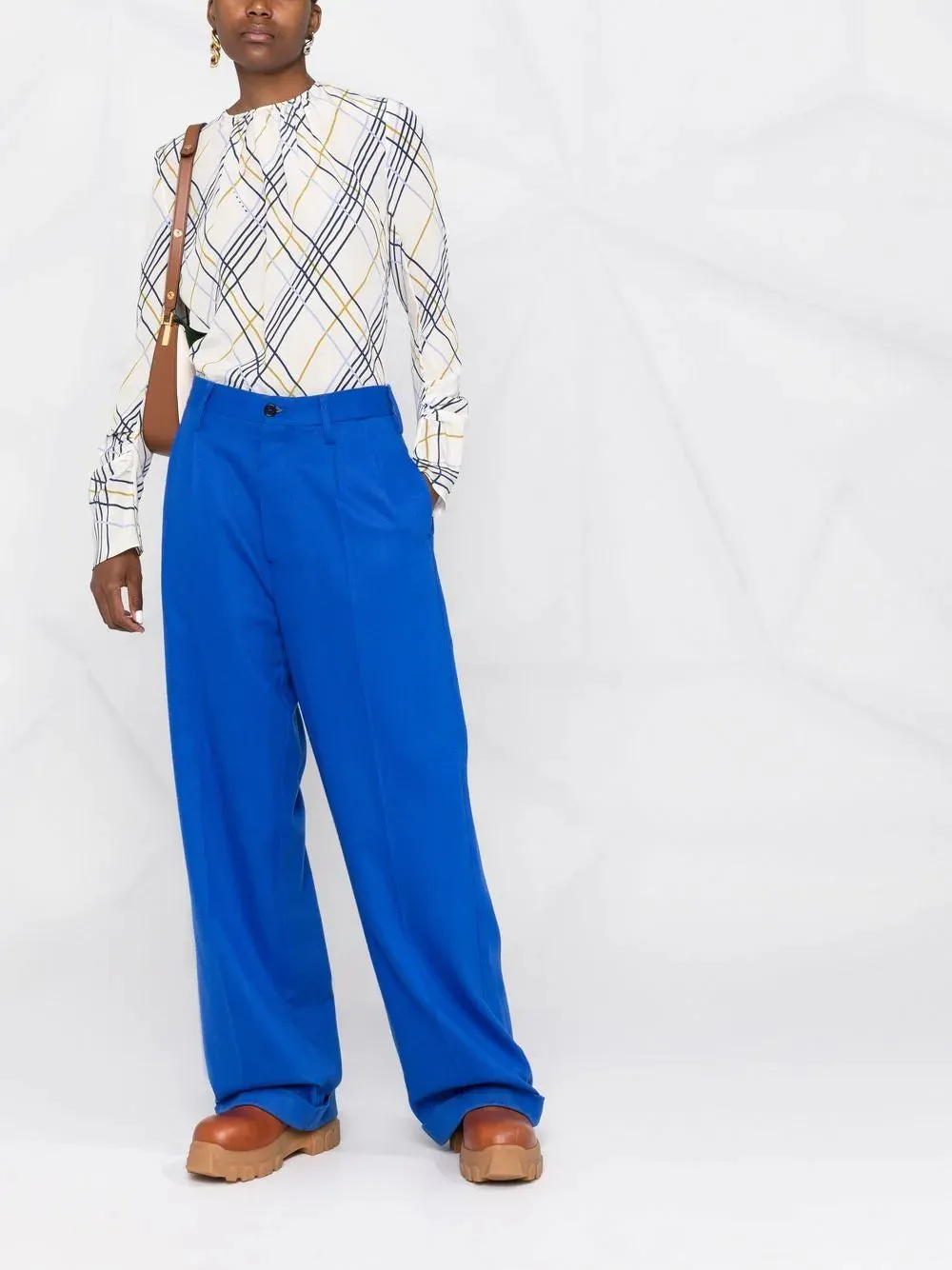 HIGH-WAISTED TAILORED TROUSERS