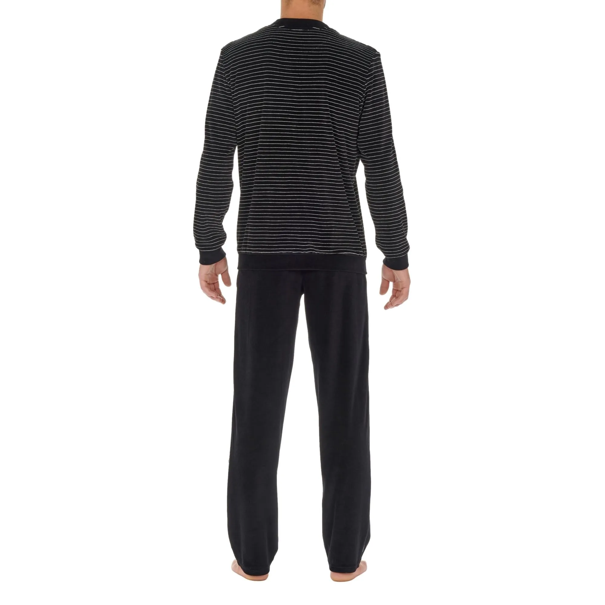 HOM Norman Homewear - Black/White Stripes