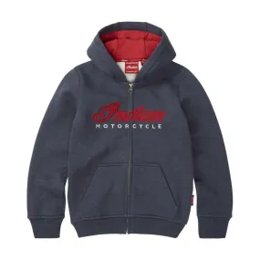 Indian Motorcycle  Kids USA Flag Hoodie Warm Soft Comfortable Casual Navy