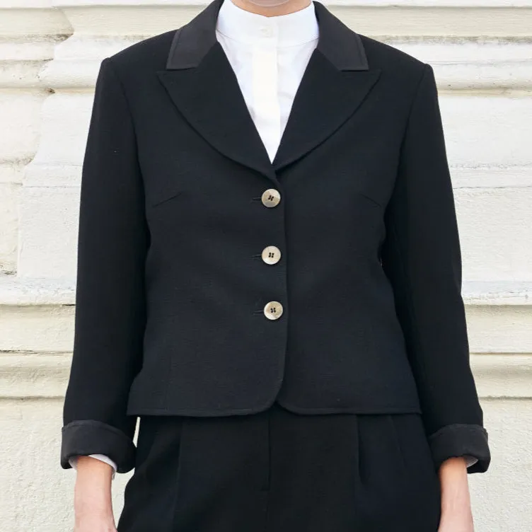 Jennifer Tailored Wool Crepe Jacket