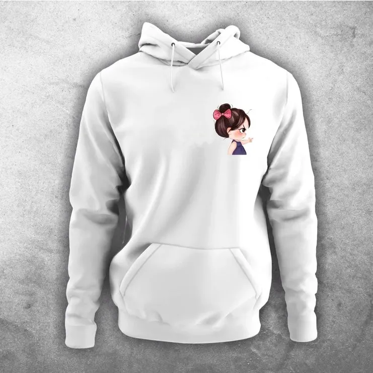 Matching Couple Hoodies - Cartoon Couple Customizable Hoodies For Couples