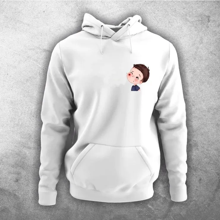 Matching Couple Hoodies - Cartoon Couple Customizable Hoodies For Couples