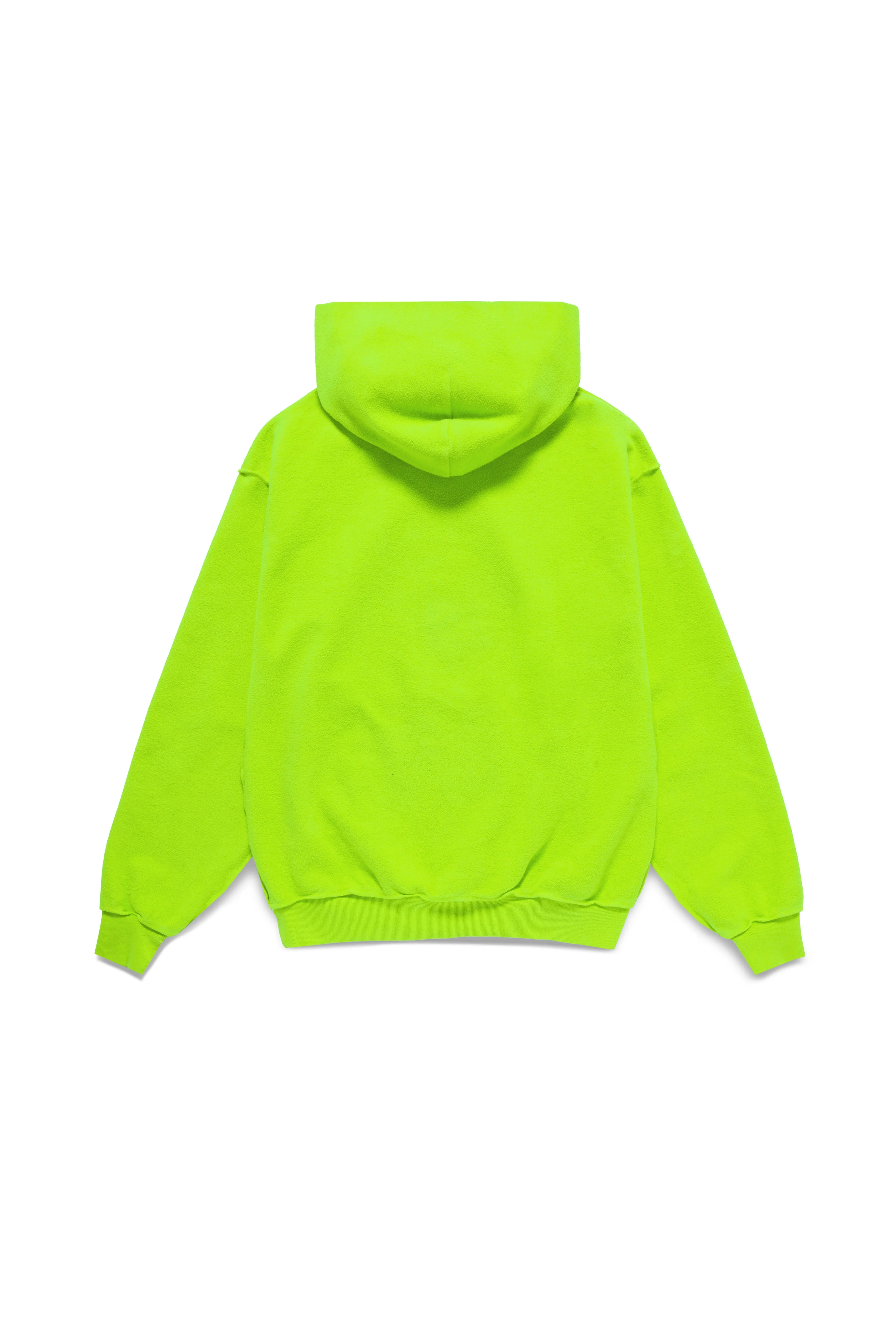 ME. Reverse Brushed Hoodie - Acid Lime