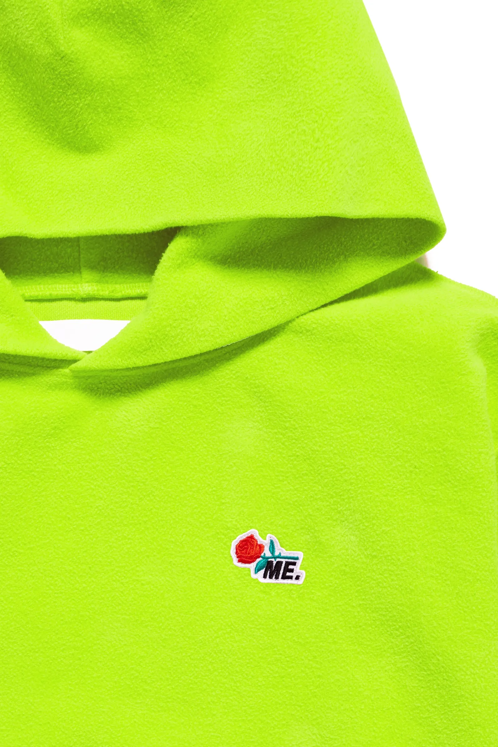 ME. Reverse Brushed Hoodie - Acid Lime