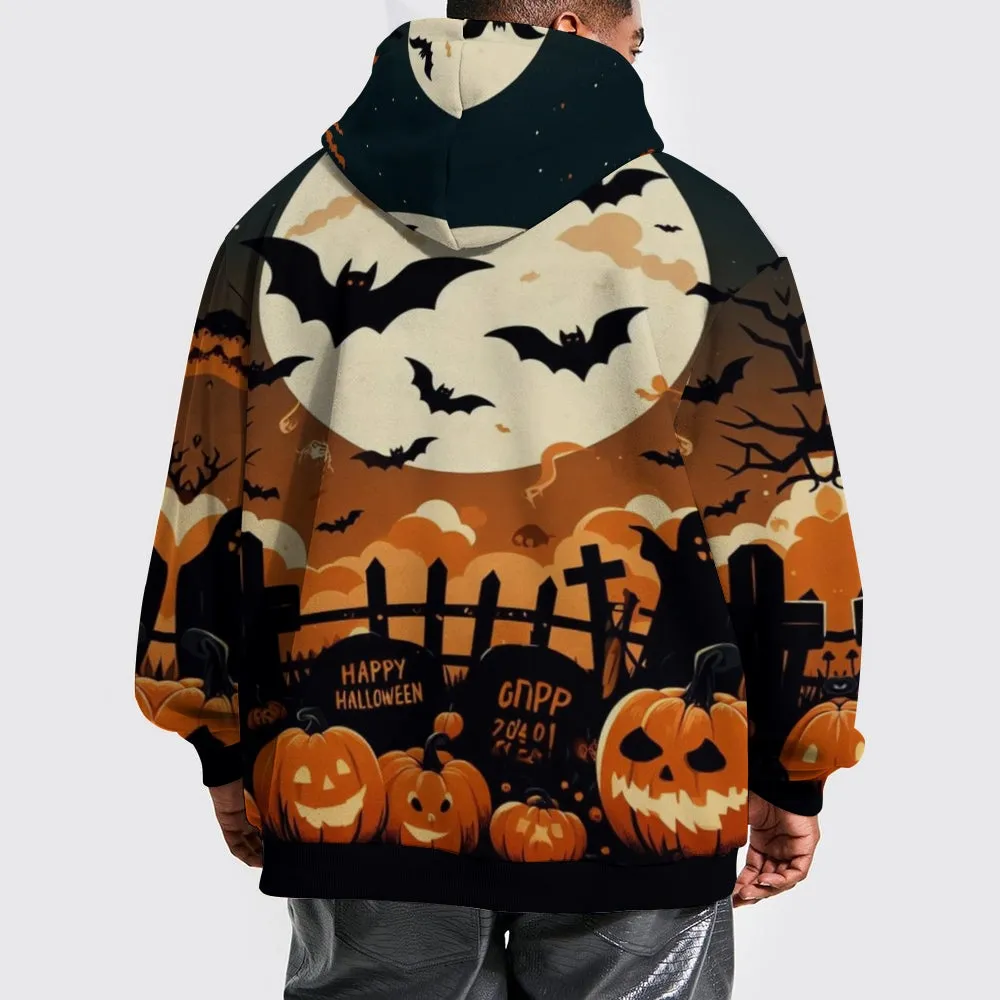 Mens Happy Halloween Night 3D Print Hoodies