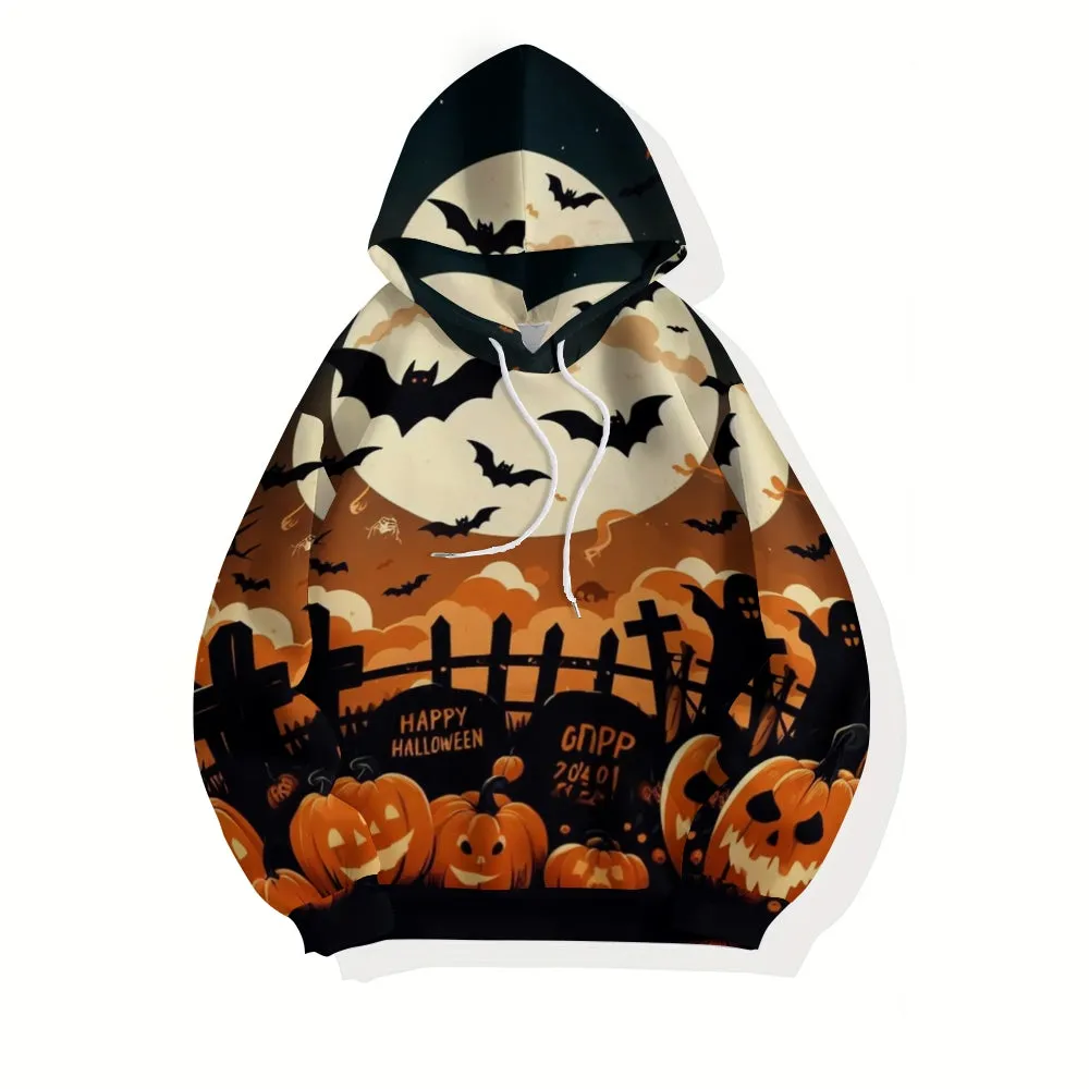 Mens Happy Halloween Night 3D Print Hoodies