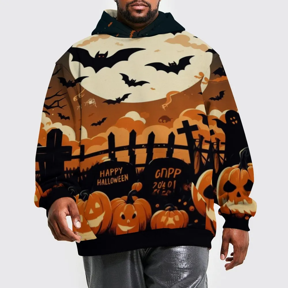 Mens Happy Halloween Night 3D Print Hoodies