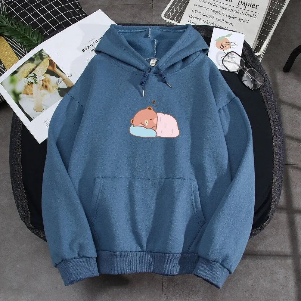 Napping Baby Boberu the Bear Soft Hoodie