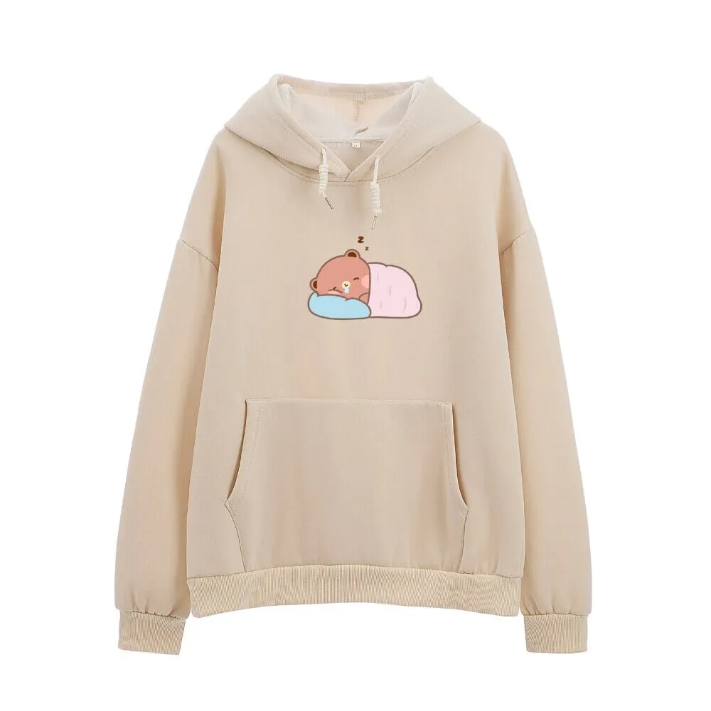 Napping Baby Boberu the Bear Soft Hoodie