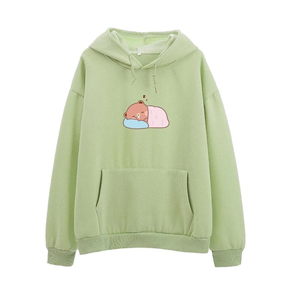 Napping Baby Boberu the Bear Soft Hoodie