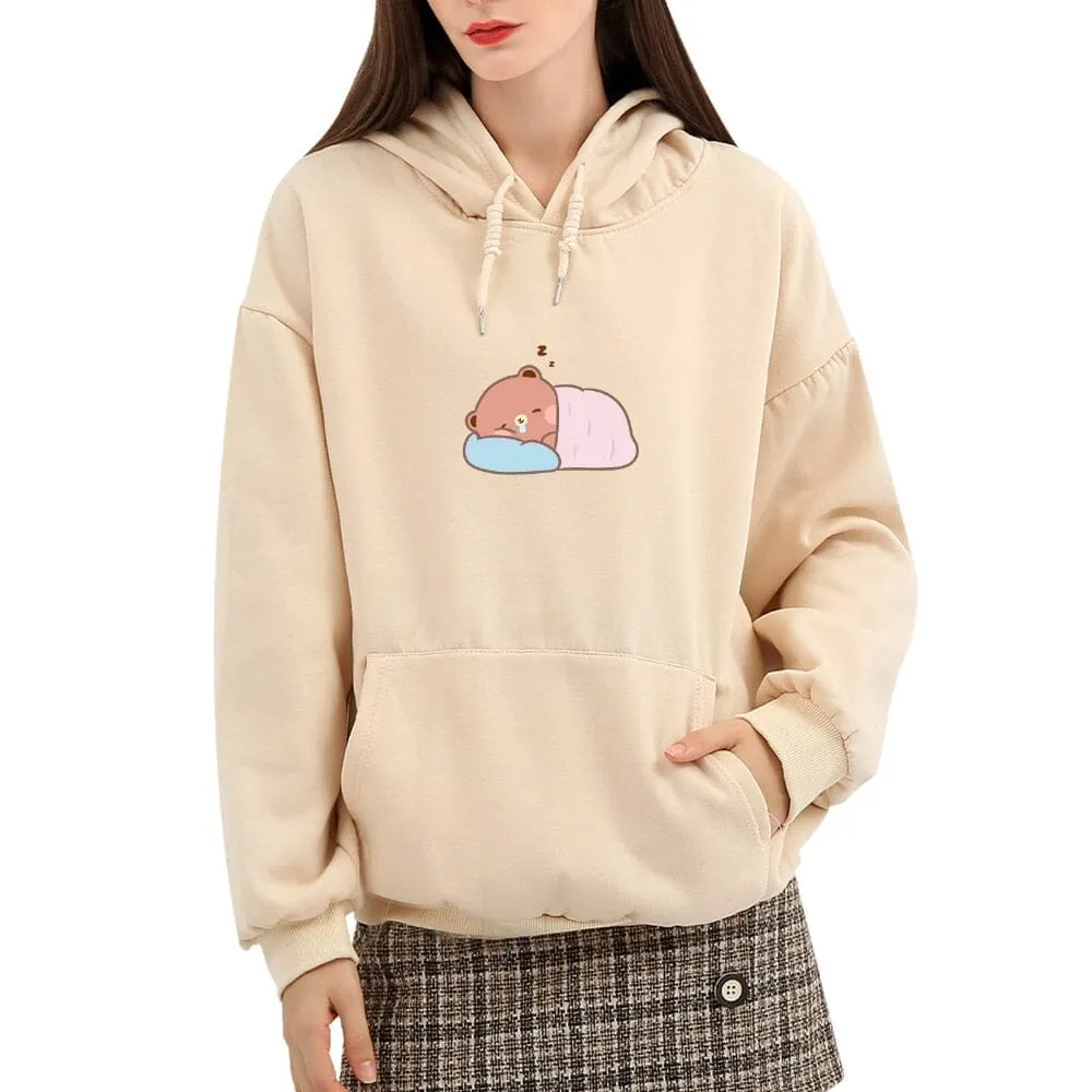 Napping Baby Boberu the Bear Soft Hoodie