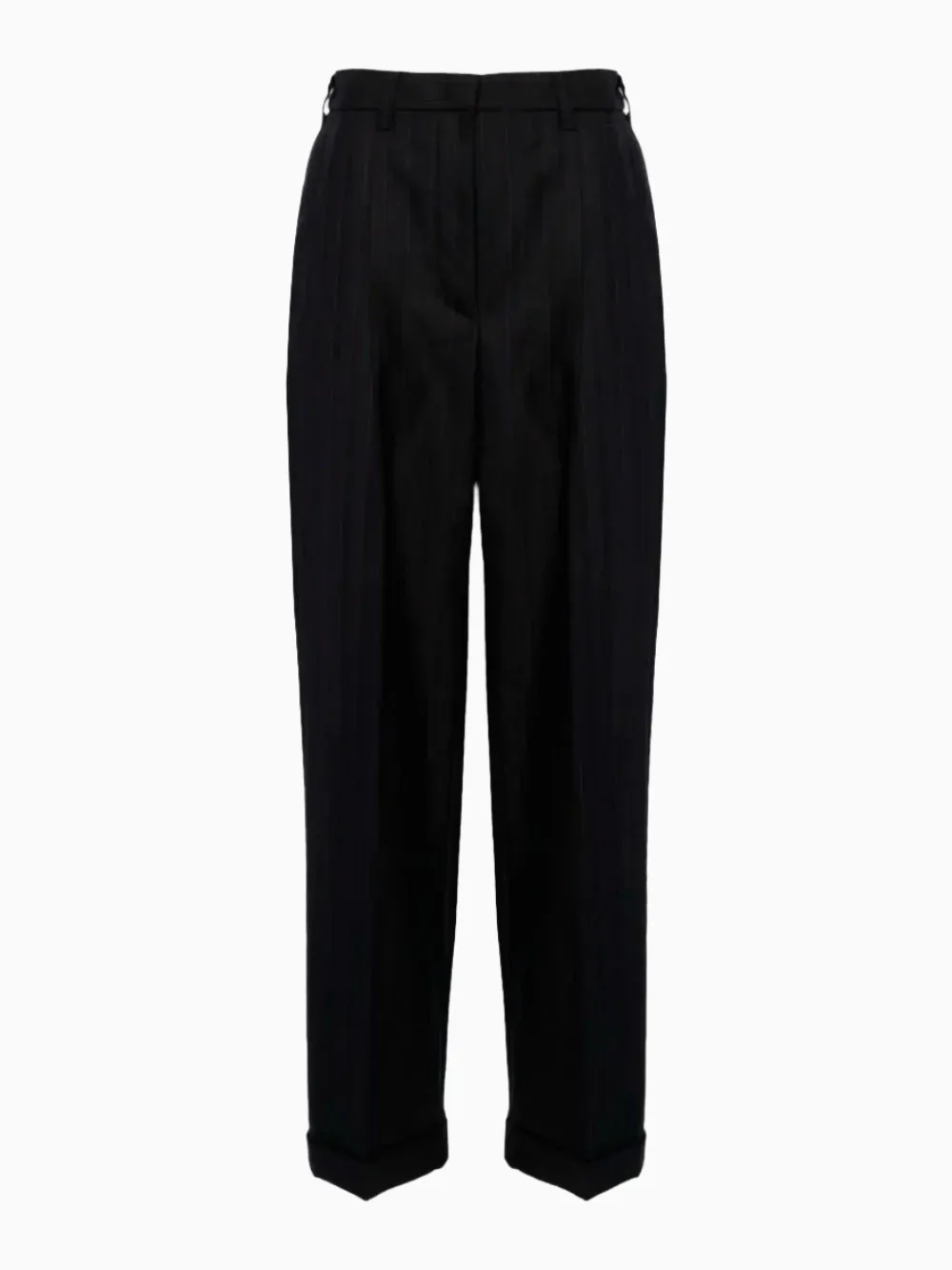 Pinstripe tailored trousers