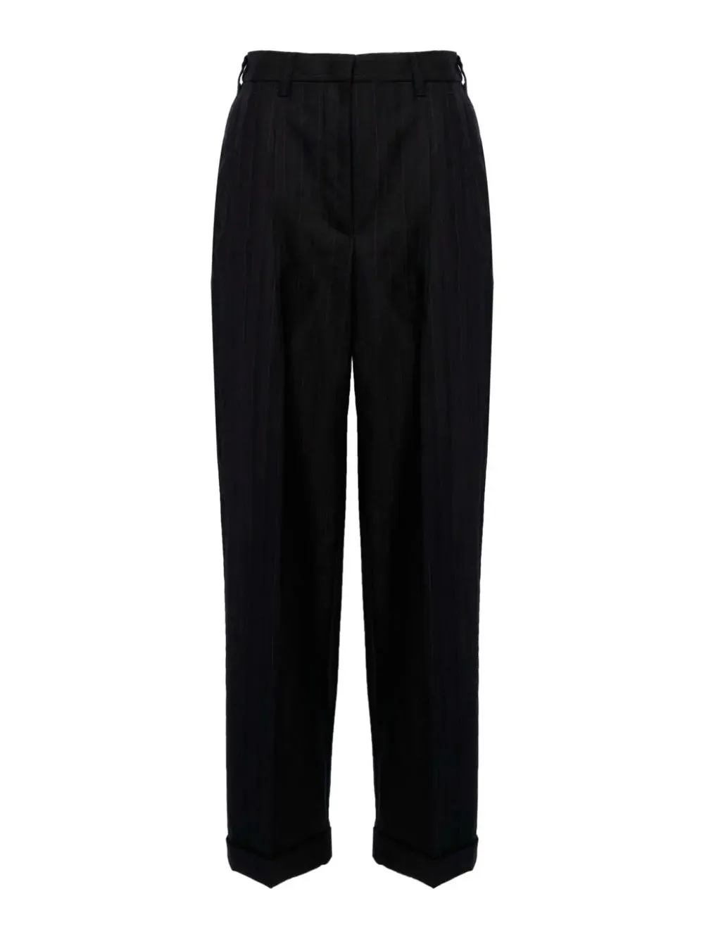 Pinstripe tailored trousers