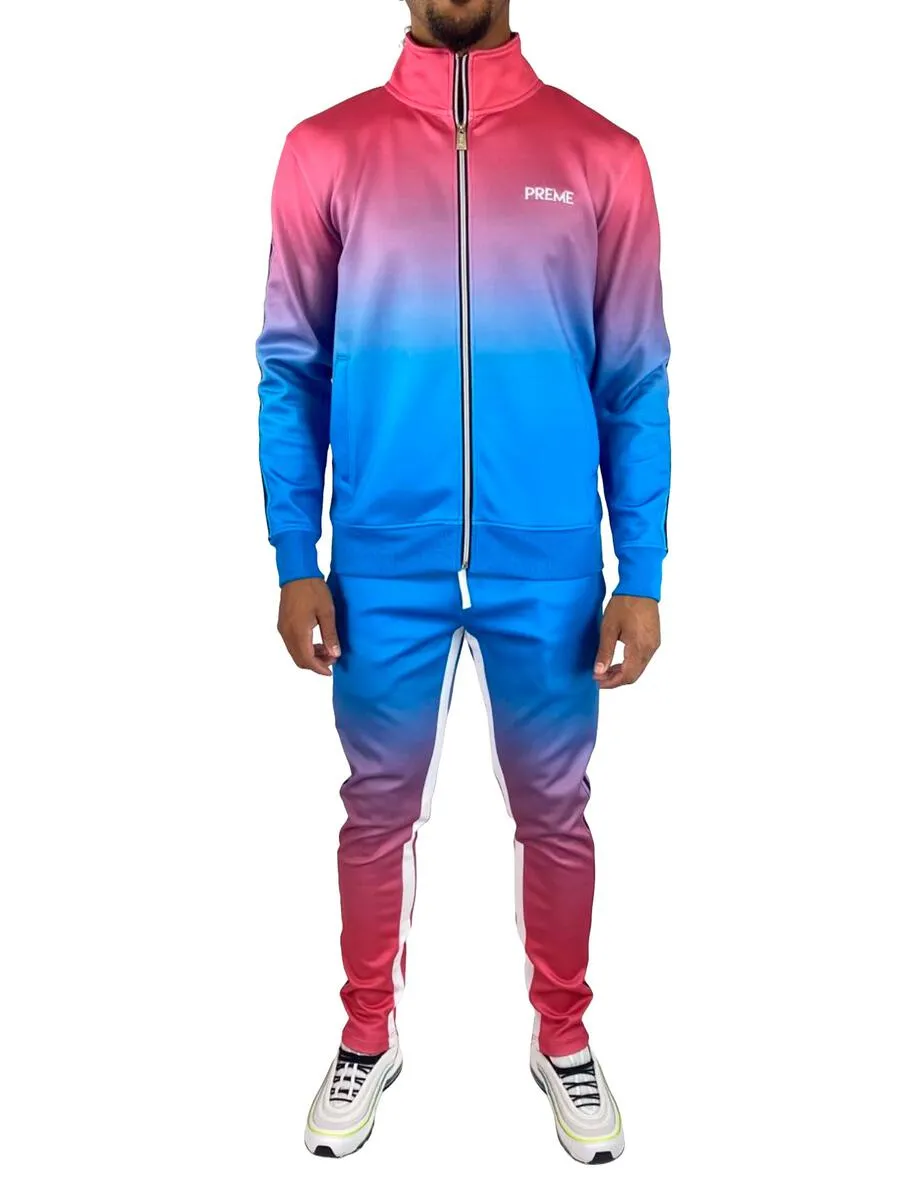 Preme Fresh Jogging Suite (BLUE ATOLL GRADIENT/MAGENTA)