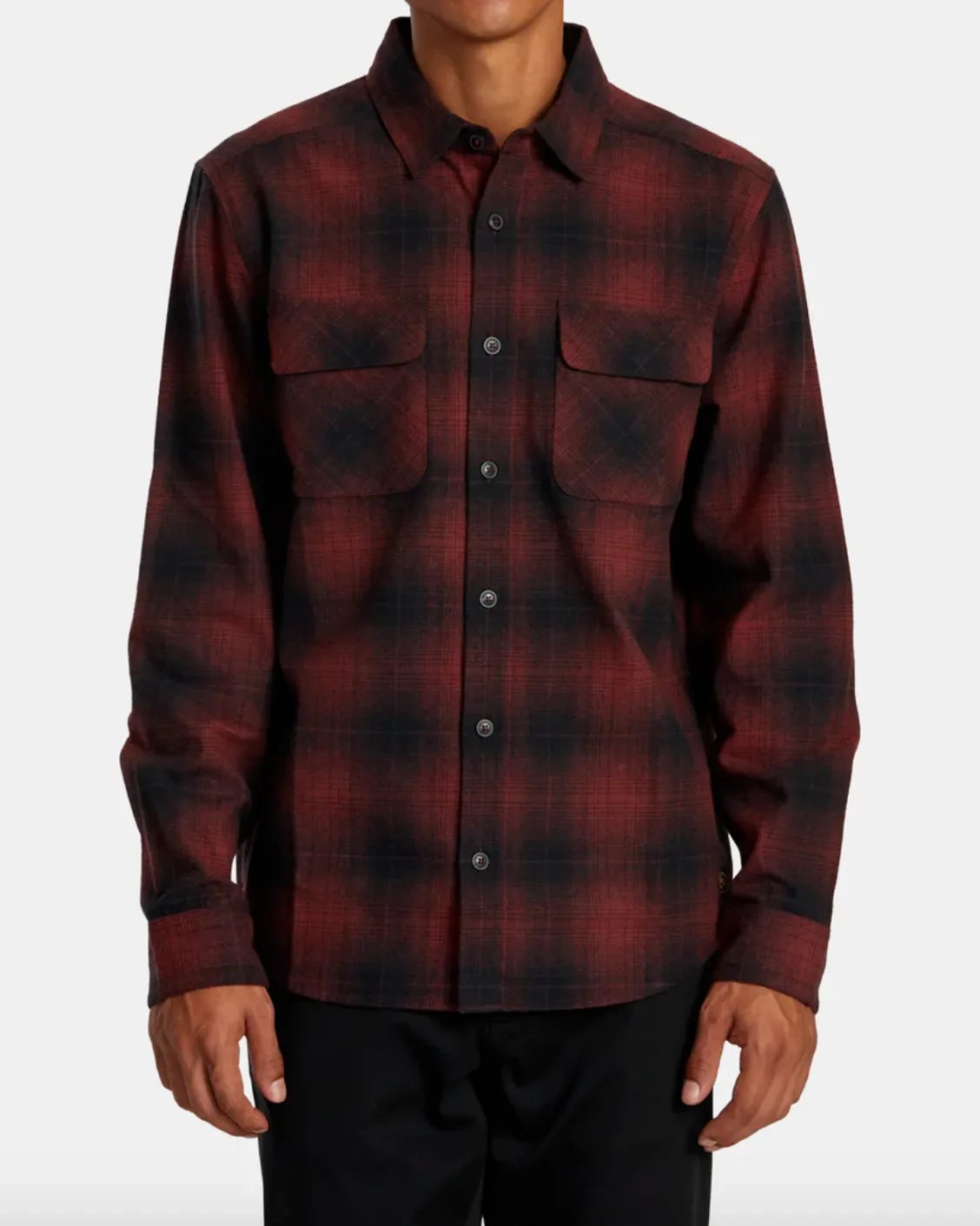 RVCA Dayshift Flannel - Red Earth