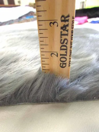 Short Shag Faux Fur Fabric / Oyster / EcoShag 15 Yard Bolt