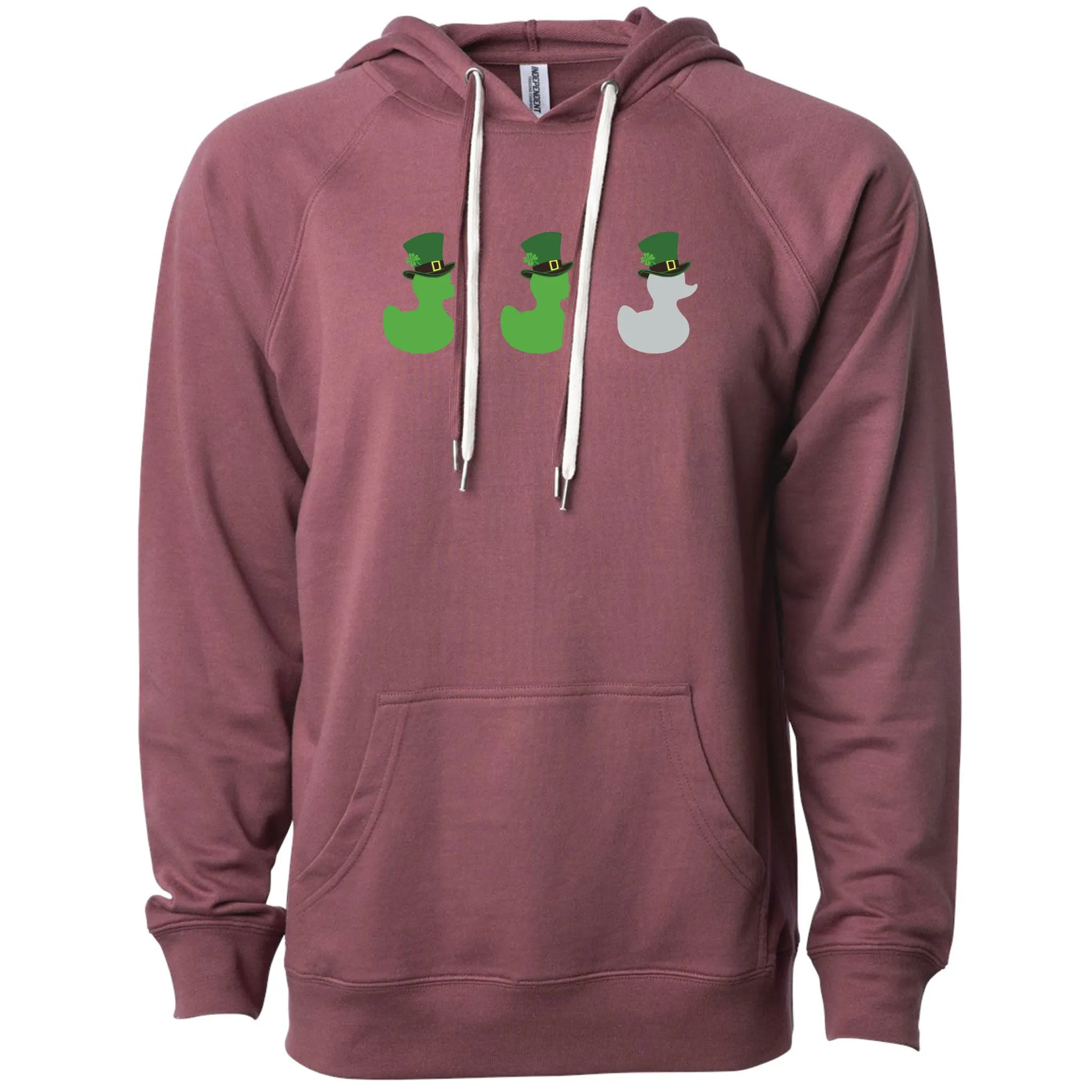 St Paddy's Duck Duck Grey Duck Minnesota Lightweight Hoodie