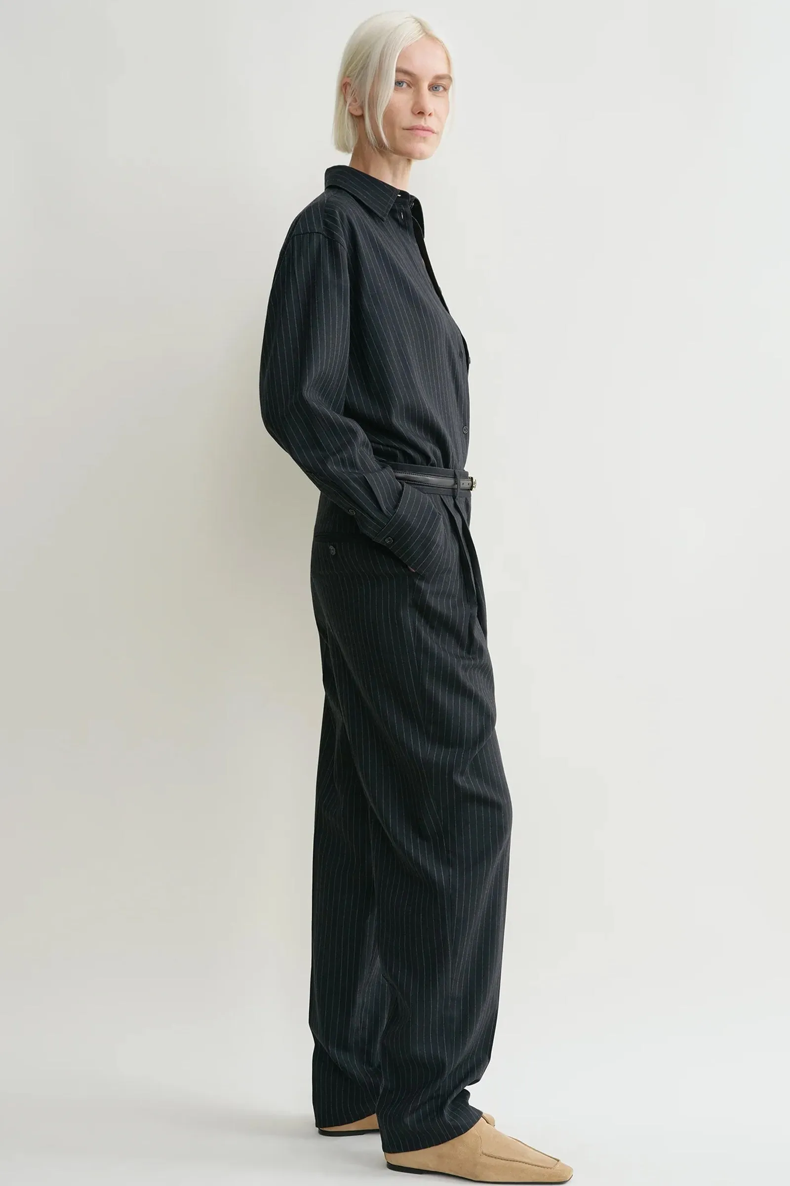 Tailored Pinstriped Trousers