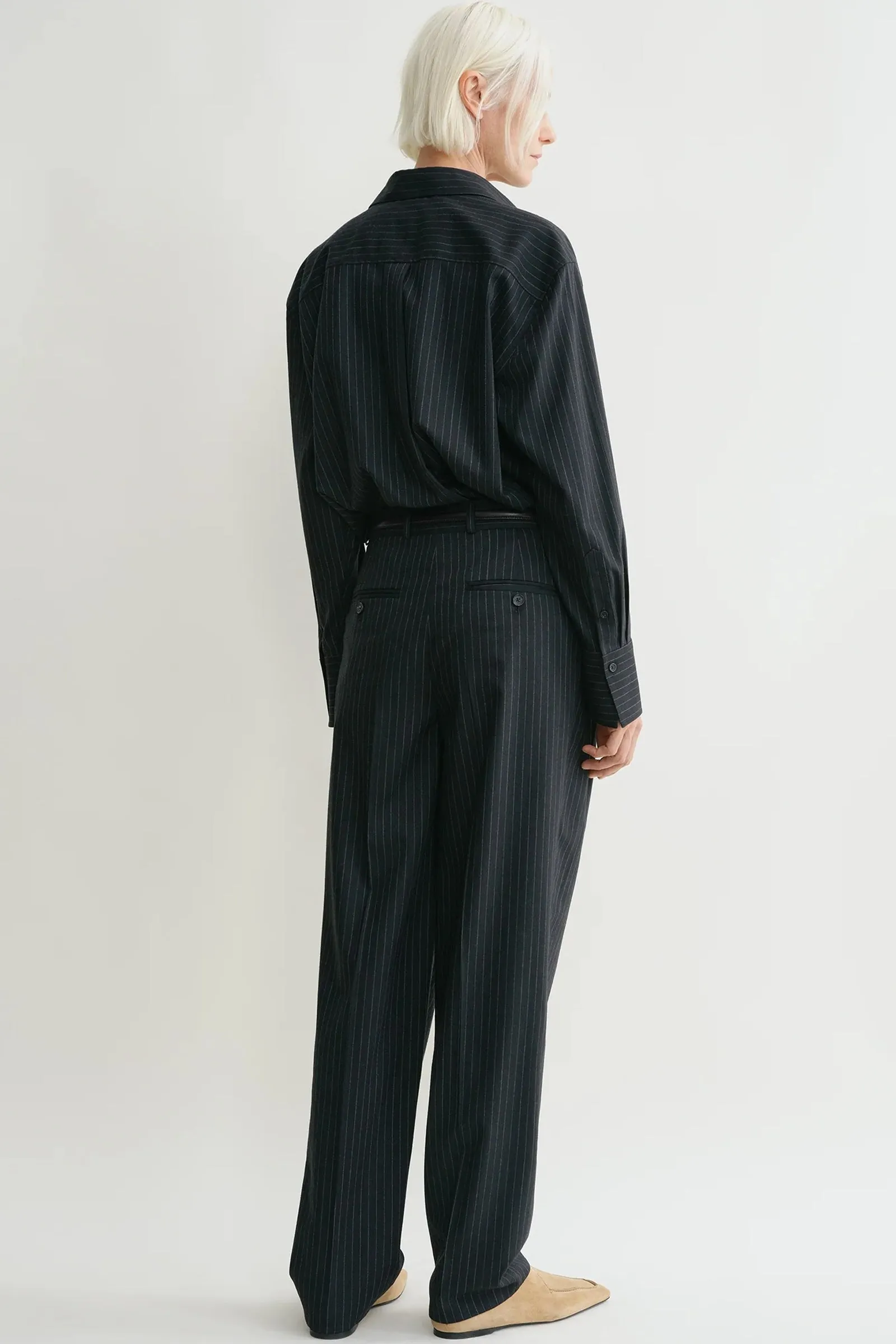 Tailored Pinstriped Trousers