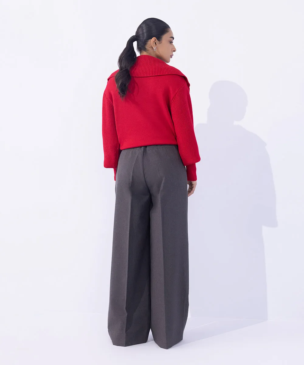 Tailored Wide Leg Trousers