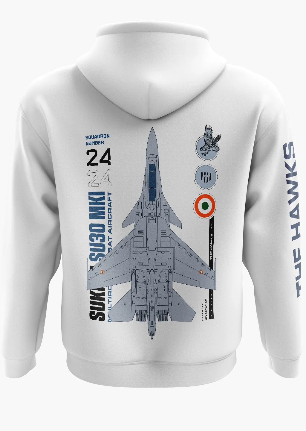 The Hawks Sukhoi SU 30 Snow Soft Premium Hoodie