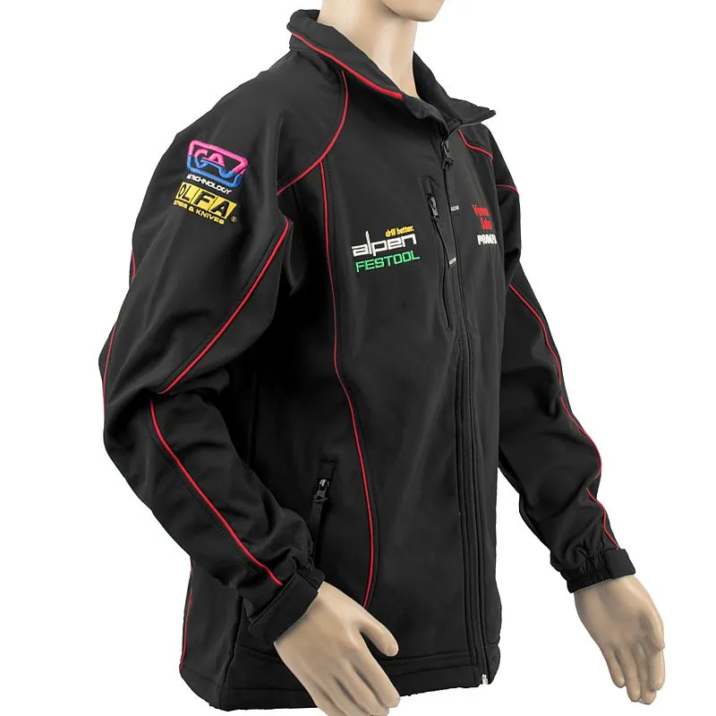 TORK CRAFT TORK CRAFT SOFT SHELL JACKET BLACK/RED SMALL TC027602