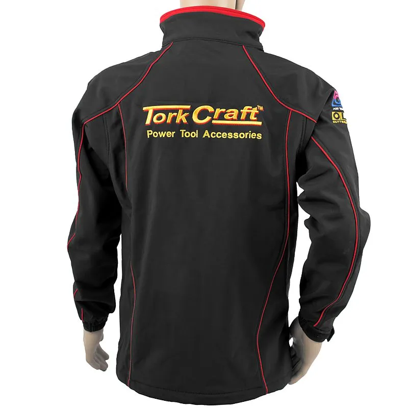 TORK CRAFT TORK CRAFT SOFT SHELL JACKET BLACK/RED SMALL TC027602